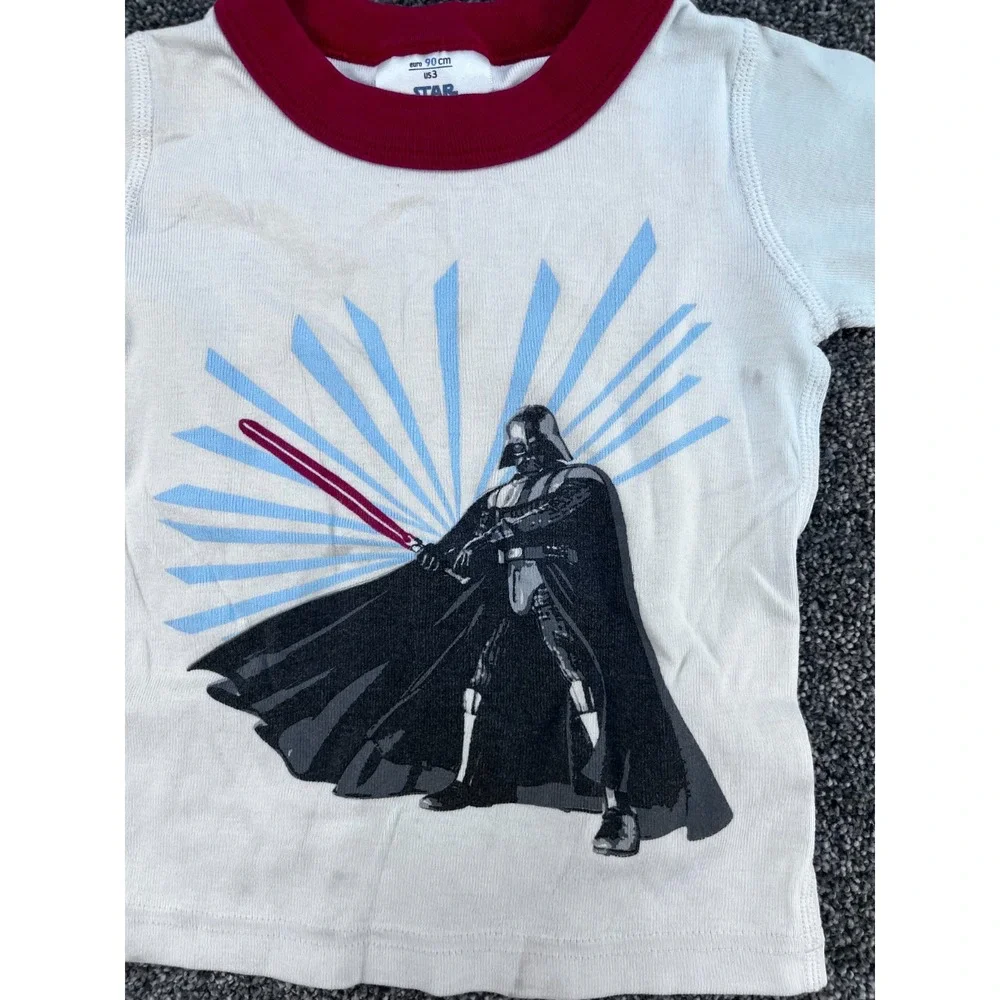 Hanna Anderson Star Wars Pajamas Set,  Long Sleeve,‎ Size 90 US 3 Two Shirts